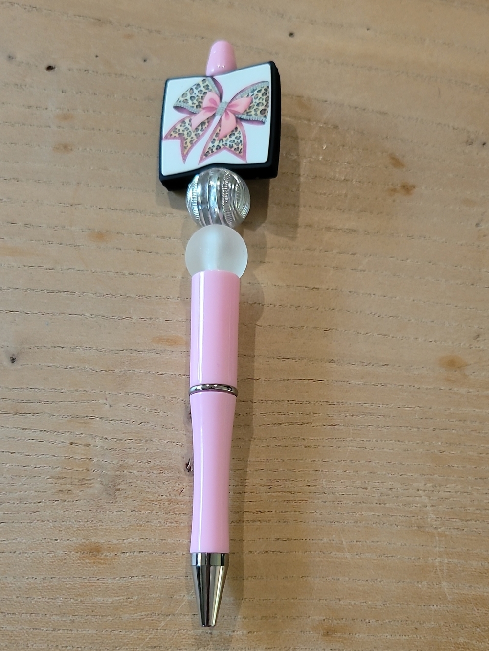 Handmade Pink Bow Ballpoint Pen